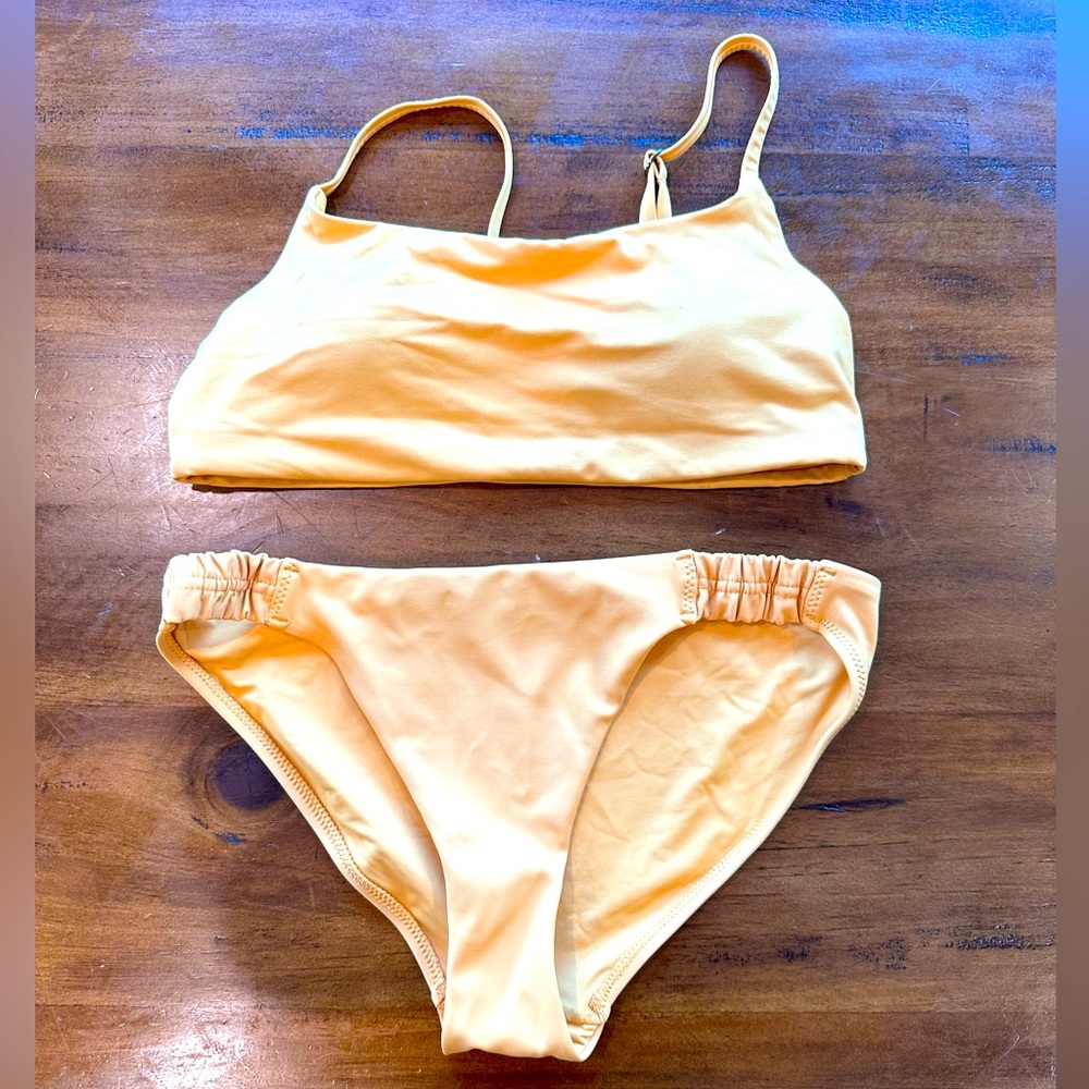 ATHLETA sculpted bikini - yellow (top & bottom) - XS